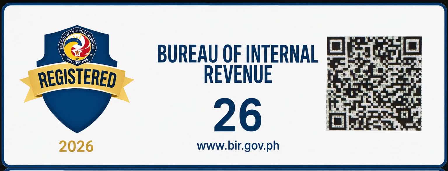 BIR Registered Business Badge - Bureau of Internal Revenue, Philippines